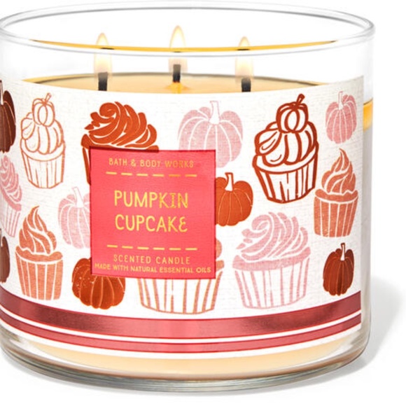 PUMPKIN CUPCAKE 3 Wick Candle - Picture 4 of 4